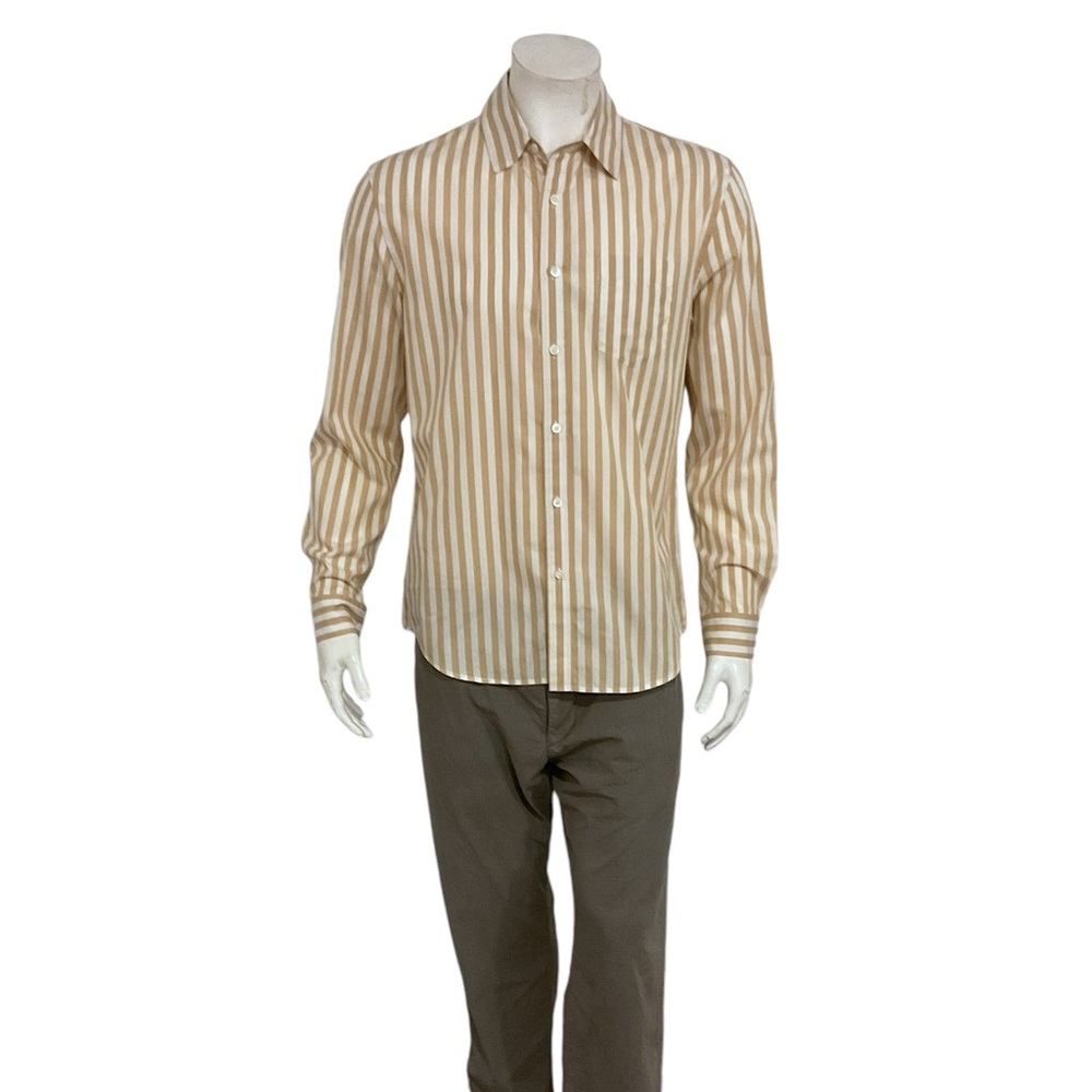 Alex Mill Tan Striped Casual Button Down Shirt